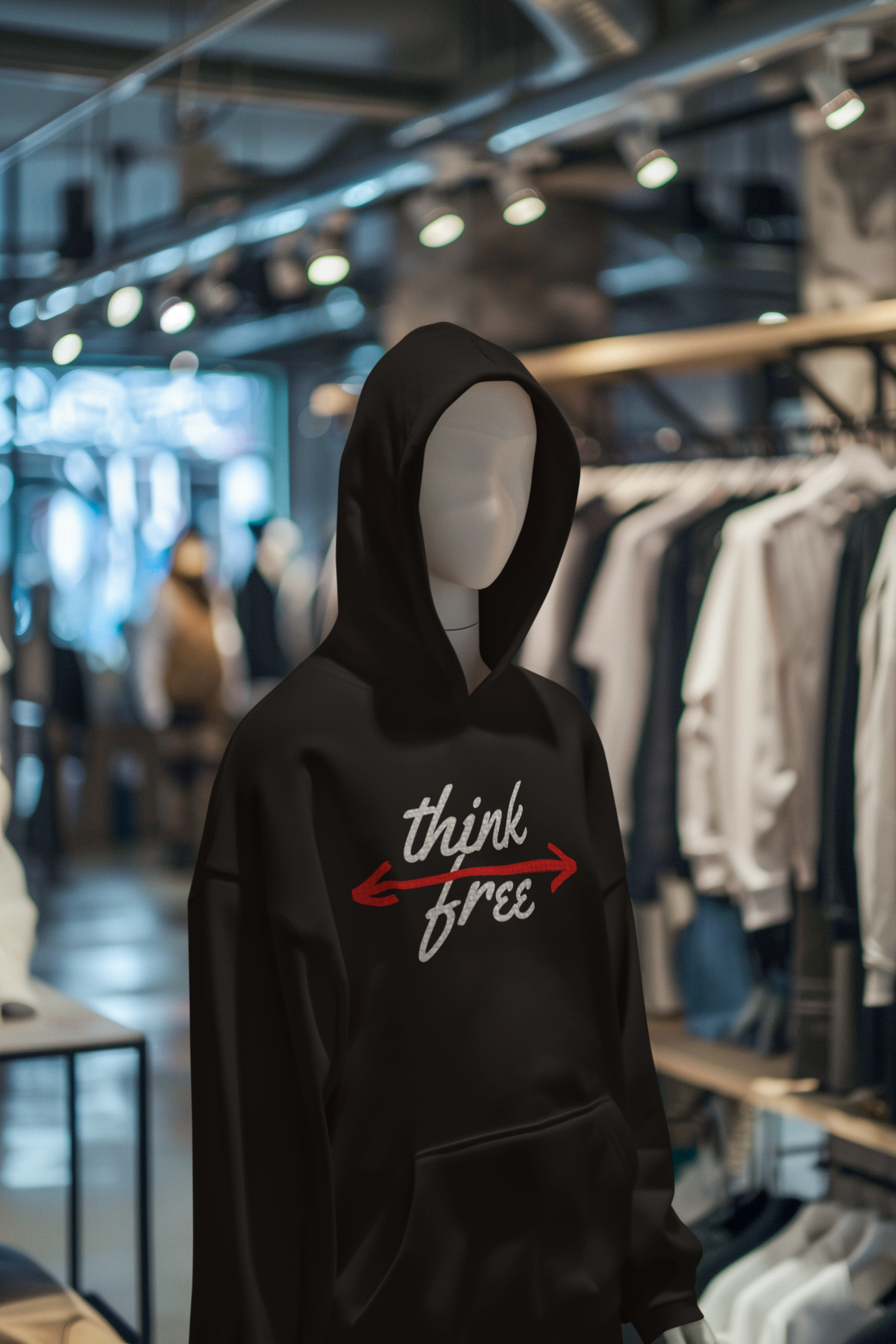 Think free logo hoodie