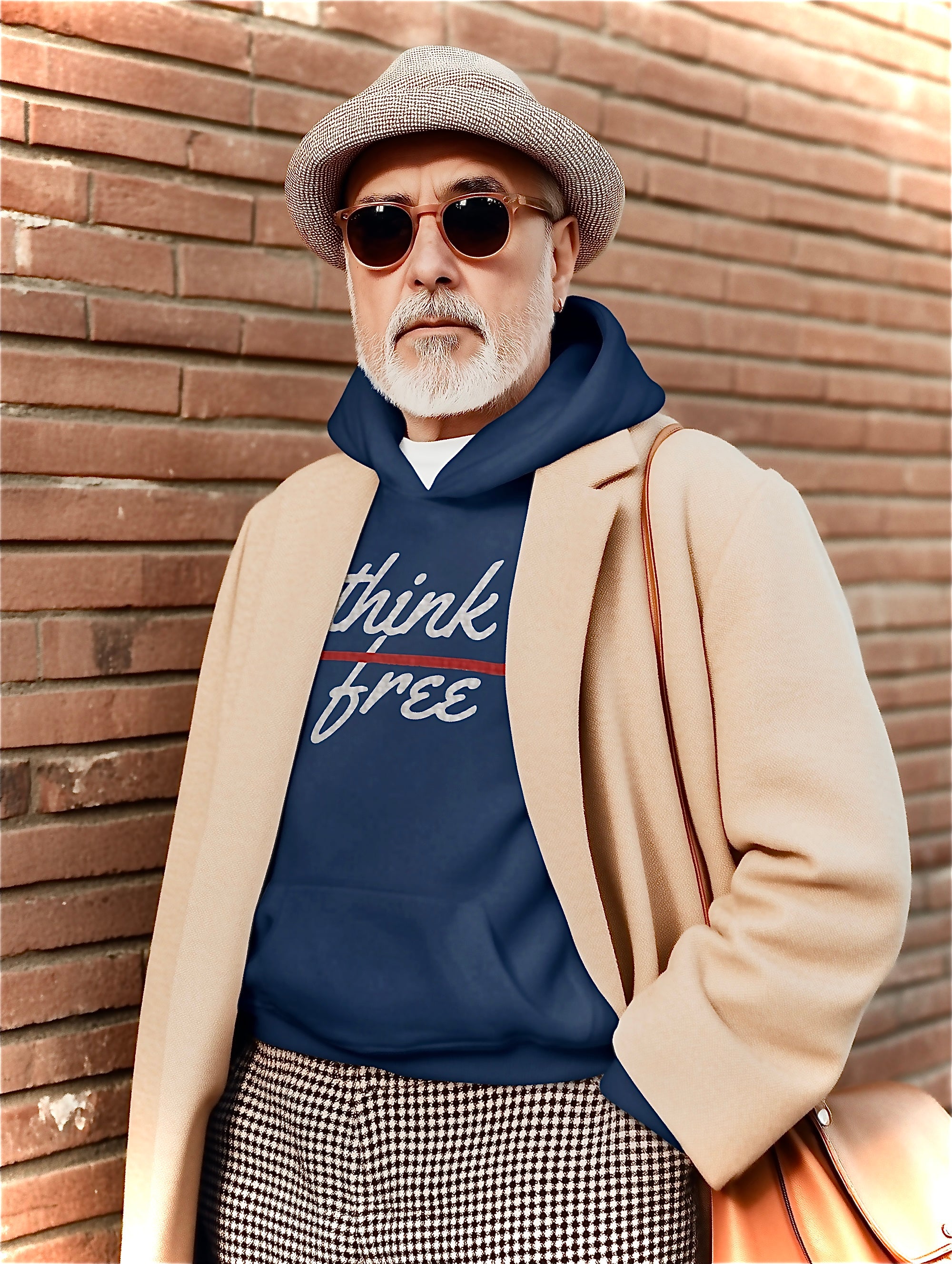 Think free logo hoodie
