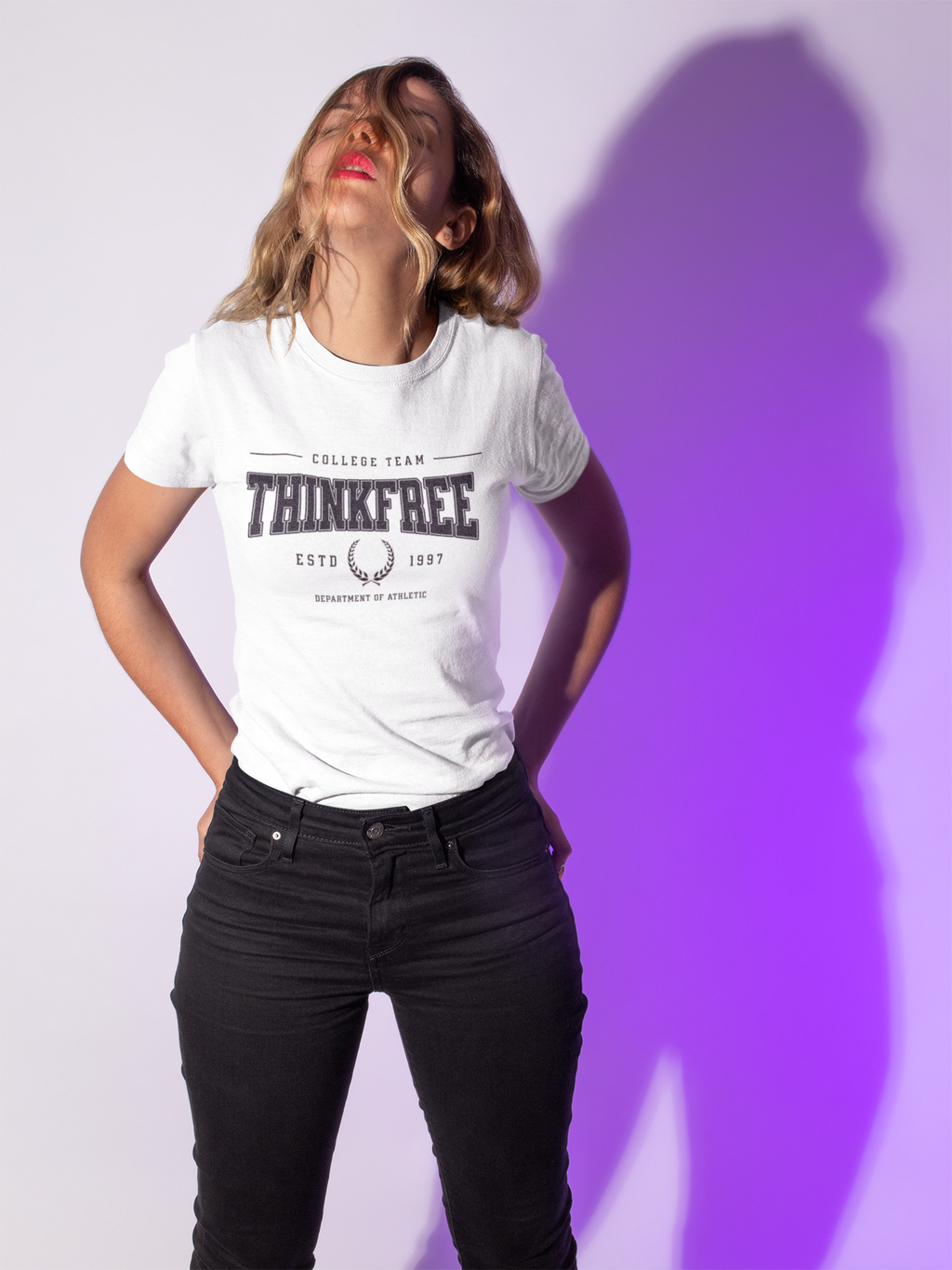 Think free college tee