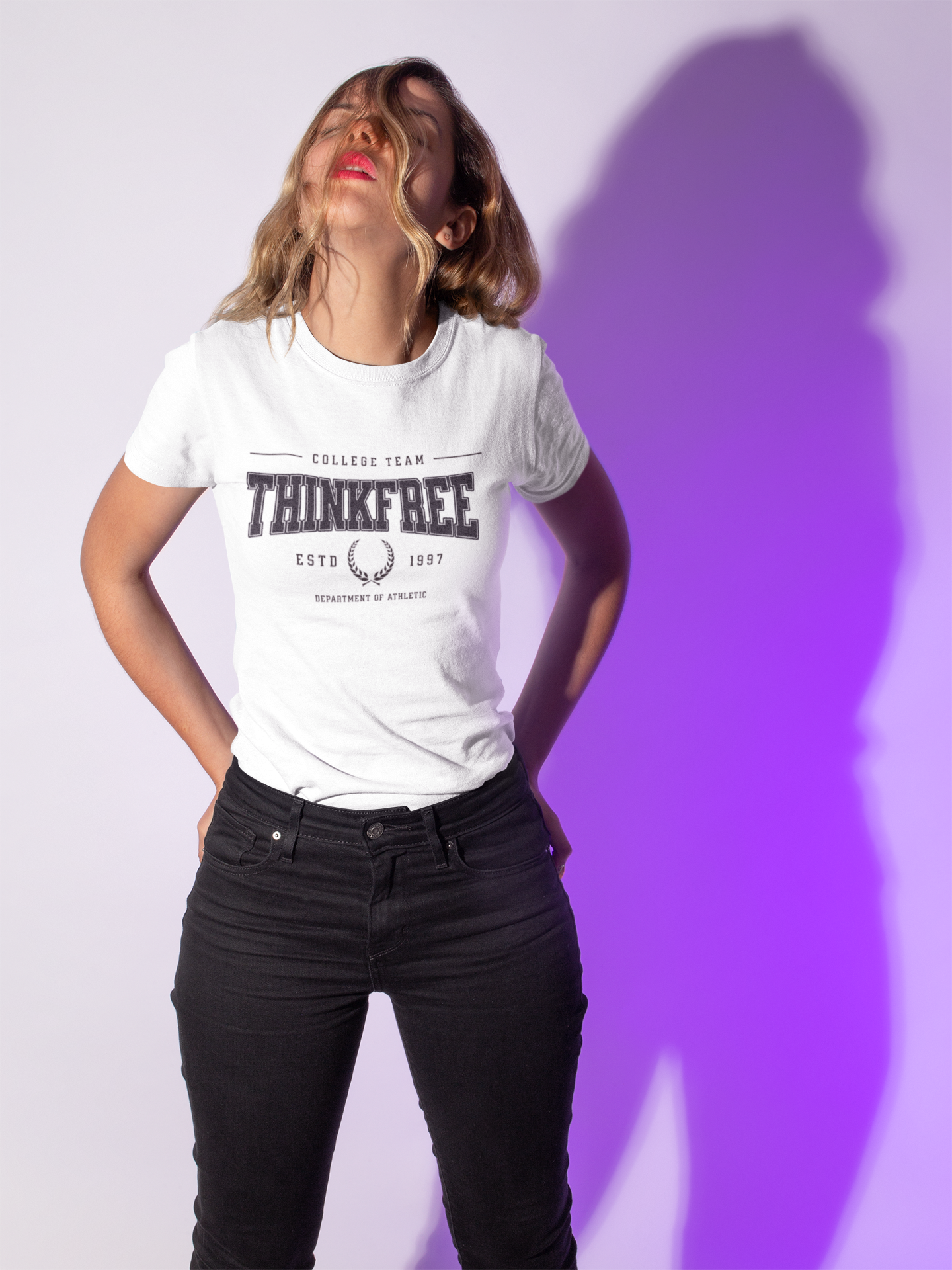 Think free college tee
