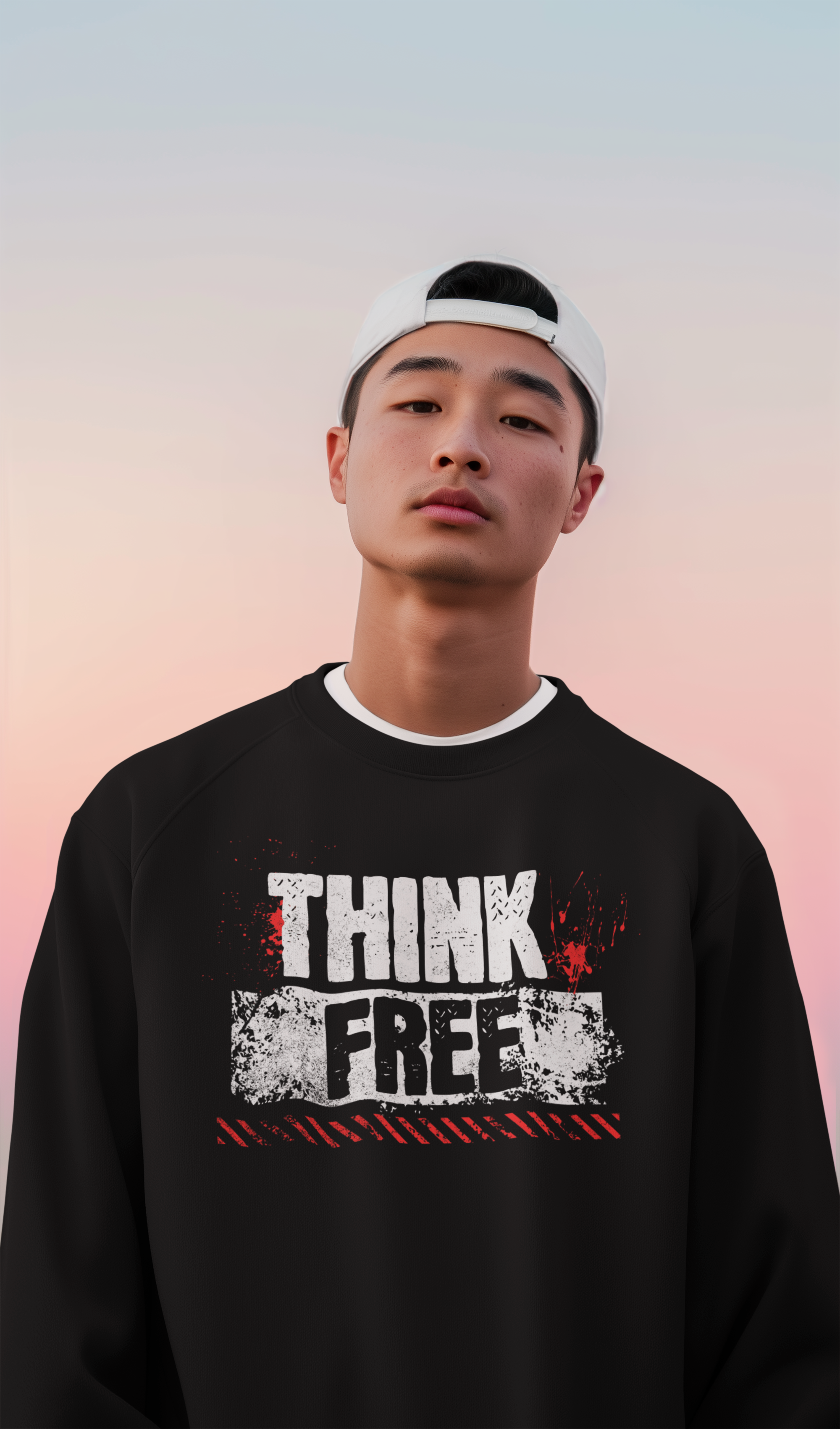 Black think free sweat shirt