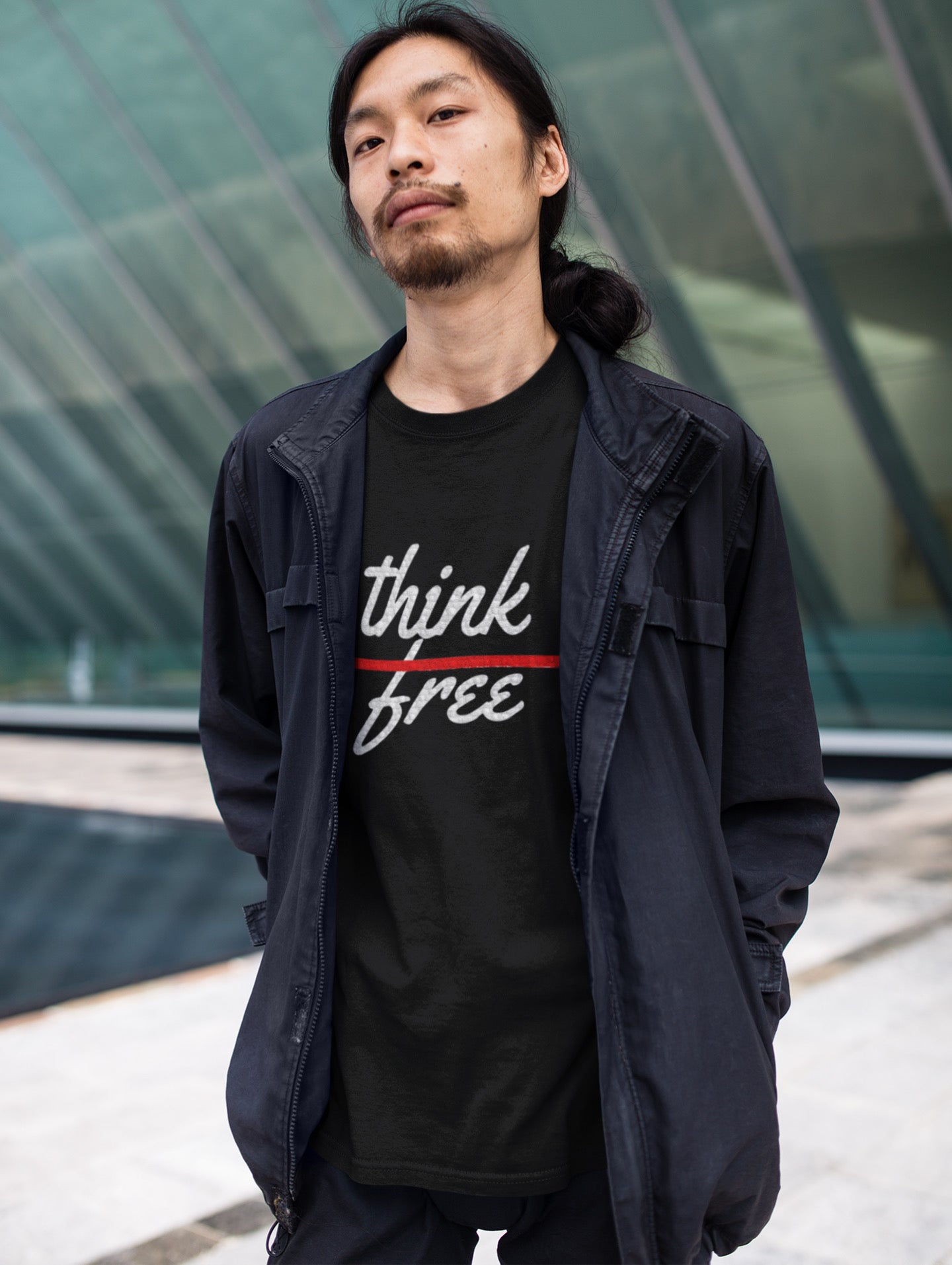 Think free logo tee