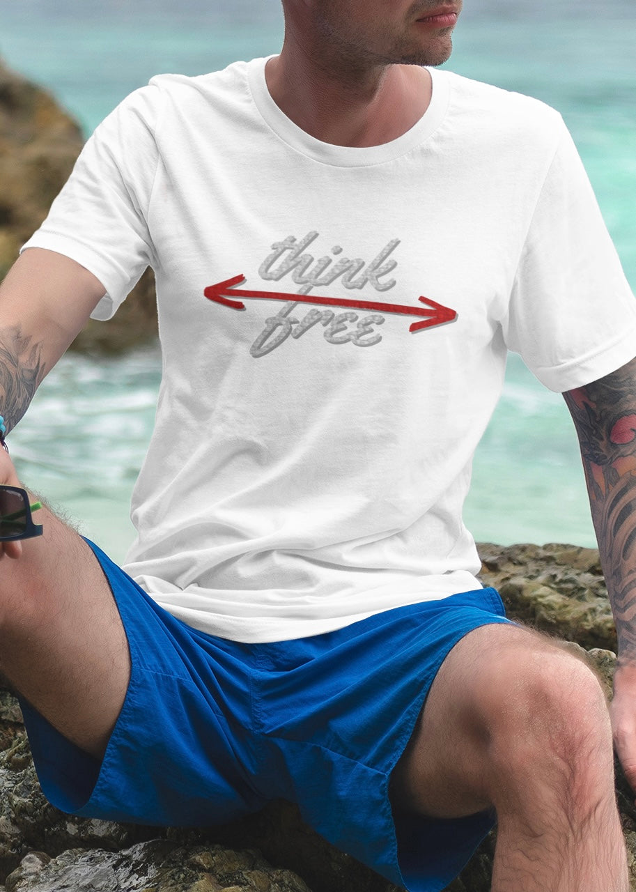 Think free logo tee