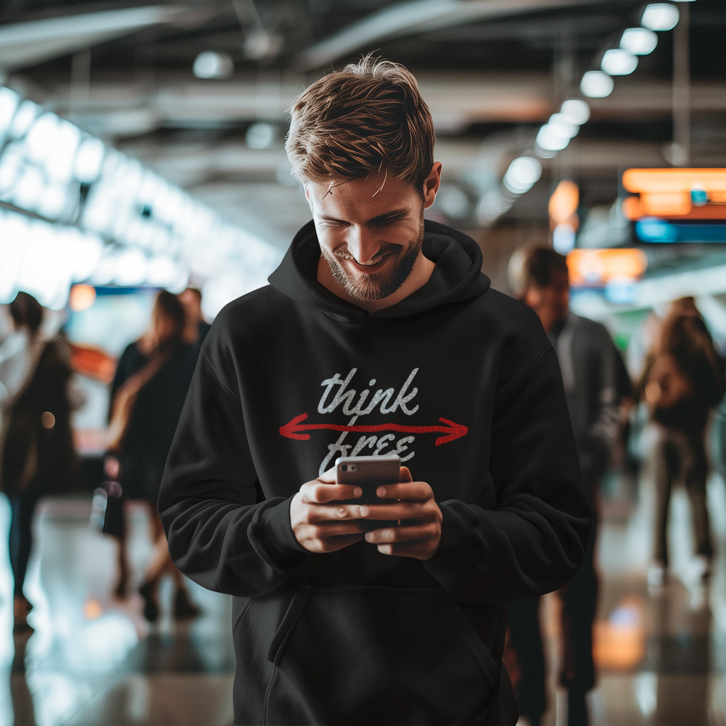 Think free logo hoodie