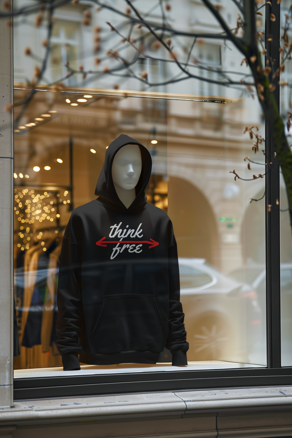 Think free logo hoodie
