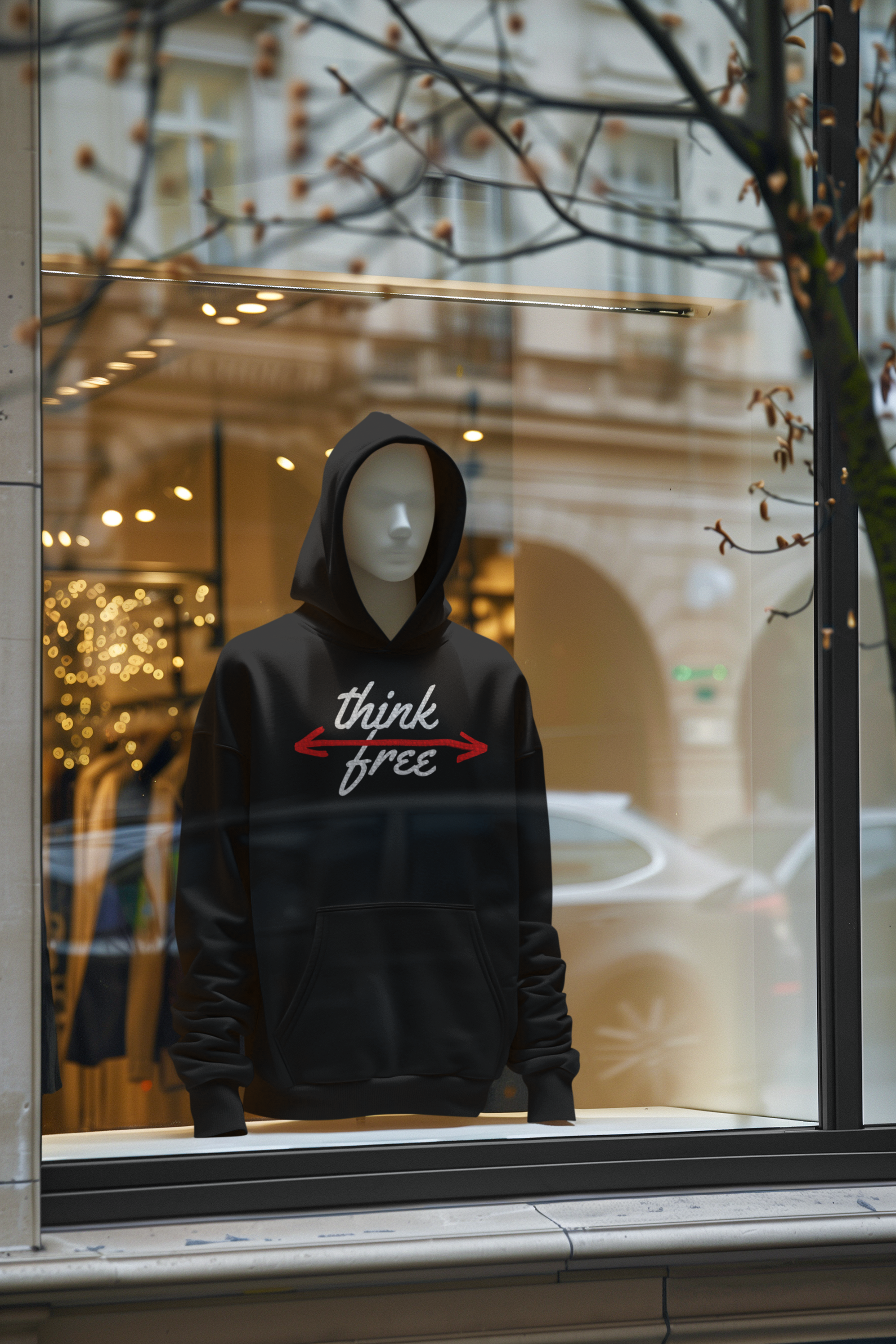 Think free logo hoodie