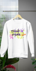Think free graffiti sweat shirt