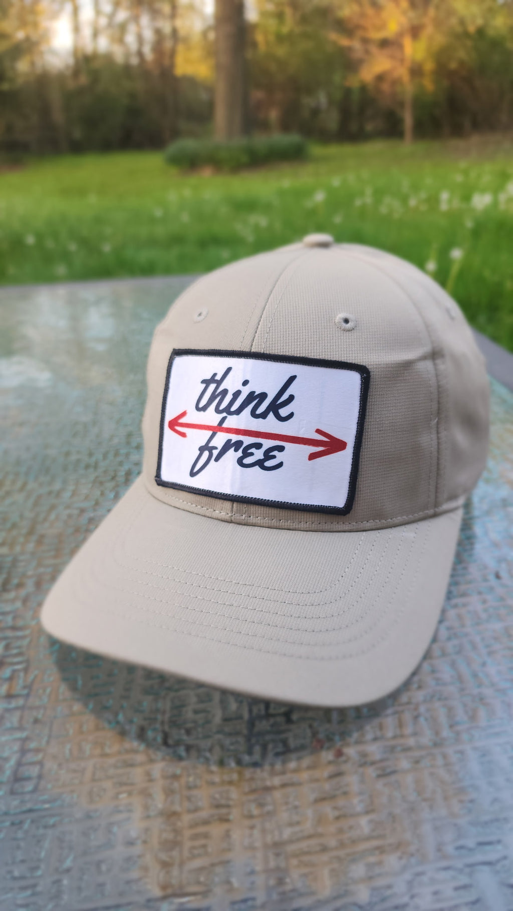 Khaki think free cap